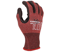 Task Gloves Vsp47670Tc-Xs 18G Red Falstone Shell, Polyurethane Palm Coated, Reinforced Thumb Crotch, Ansi A4, Touchscreen Compatible, Size X-Small