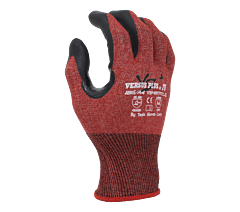 Task Gloves Vsp49670Tc-L 18G Red Falstone Shell, Soft-Foam Nitrile Palm Coated, Reinforced Thumb Crotch, Ansi A4, Touchscreen Compatible, Size Large