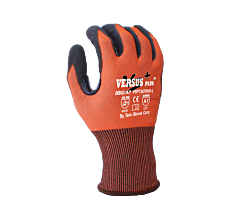 Task Gloves Vsp72670Ho-L 18G Hi-Vis Orange Falstone Shell, Micro-Foam Nitrile Palm Coated, Reinforced Thumb Crotch, Touchscreen Compatible, Ansi A7, Size Large