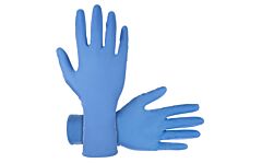 Sas Safety 6610-40 Derma-Max Blue Powder-Free Exam Grade Nitrile Gloves, 8 Mil, Size 2X-Large