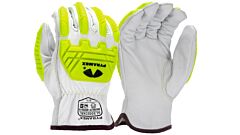 Pyramex Gl3002Ckb Premium Goatskin Driver Gloves Para-Aramid A4 Cut Level 2 Impact