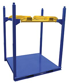 Vestil Bbl-B001 Steel Bulk Bag Lifter Kit 1000 Lb Capacity, Yellow/Blue