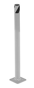 Vestil Bol-24-2-Sl Steel Pipe Safety Bollard 24" X 1-3/4" Silver