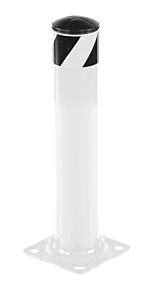 Vestil Bol-24-4.5-Wt Steel Pipe Safety Bollard 24" X 4-1/2" White