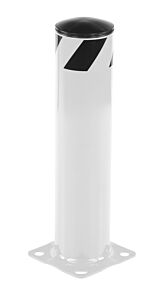 Vestil Bol-24-5.5-Wt Steel Pipe Safety Bollard 36" X 5-1/2" White