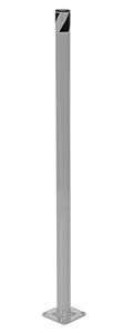 Vestil Bol-36-2-Sl Steel Pipe Safety Bollard 36" X 1-3/4" Silver