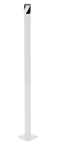 Vestil Bol-36-2-Wt Steel Pipe Safety Bollard 36" X 1-3/4" White