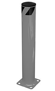 Vestil Bol-36-5.5-Gysg Steel Pipe Safety Bollard 36" X 5-1/2" Gray Semi Gloss