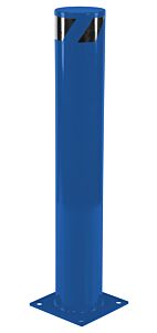 Vestil Bol-42-6.5-Bu Steel Pipe Safety Bollard 42" X 6-1/2" Blue