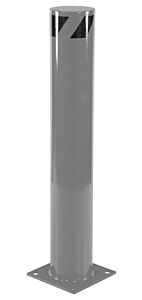 Vestil Bol-42-6.5-Gysg Steel Pipe Safety Bollard 42" X 6-1/2" Gray Semi Gloss