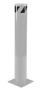 Vestil Bol-42-6.5-Sl Steel Pipe Safety Bollard 42" X 6-1/2" Silver