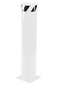 Vestil Bol-42-8.5-Wt Steel Pipe Safety Bollard 42" X 8-1/2" White