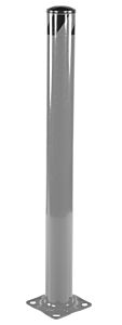 Vestil Bol-48-4.5-Gysg Steel Pipe Safety Bollard 48" X 4-1/2" Gray Semi Gloss