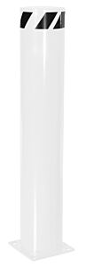 Vestil Bol-48-8.5-Wt Steel Pipe Safety Bollard 48" X 8-1/2" White
