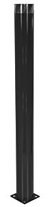Vestil Bol-62-6.5-Bk Steel Pipe Safety Bollard 62" X 6-1/2", Black