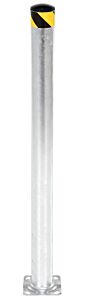 Vestil Bol-72-5.5-Hdg Galvanized Steel Pipe Safety Bollard 72" X 5-1/2" Gray