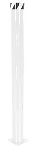 Vestil Bol-72-6.5-Wt Steel Pipe Safety Bollard 72" X 6-1/2" White