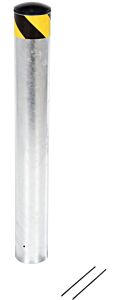 Vestil Bolpp-24-6.5-Hdg Galvanized Steel Pour In Place Bollard 24" X 6-1/2" Gray