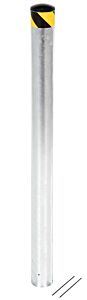 Vestil Bolpp-48-5.5-Hdg Galvanized Steel Pour In Place Bollard 48" X 5-1/2" Gray