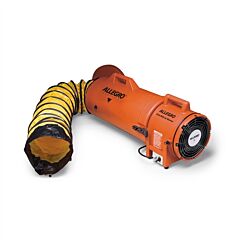 Allegro 9536-25 8" Plastic Com-Pax-Ial Blower, Dc W/ 25' Ducting & Canister Assembly