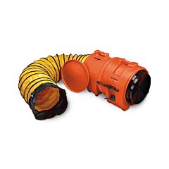 Allegro 9553-15 16" Plastic Axial Blower, Ac, W/ 15' Duct And Canister