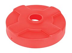 Vestil Dc-P-30-Can-Rd Low-Density Polyethylene Drum Recycling Lid 30 Gallon Red
