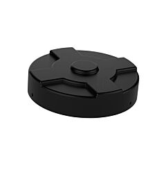 Vestil Dc-P-55-Bk Low-Density Polyethylene Drum Cover 55 Gallon Black