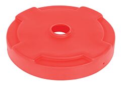 Vestil Dc-P-55-Can-Rd Low-Density Polyethylene 55 Gallon Drum Recycling Lid Red