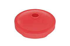 Vestil Dc-P-55-Can-Uf-Rd Low-Density Polyethylene 55 Gallon Closed/Open Drum Recycling Flap Red