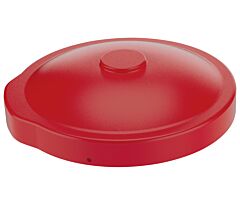 Vestil Dc-P-55-Uf-Rd Low Density Polyethylene Drum Cover 55 Gallon Universal Fit Red