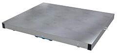 Vestil Dol-St-3648-10T Aluminum Pallet Dolly With Solid Top Tilt 36" X 48" 8000 Lb. Capacity, Silver