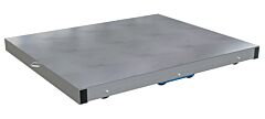 Vestil Dol-St-3648-8T Aluminum Pallet Dolly With Solid Top Tilt 36" X 48" 6000 Lb. Capacity, Silver