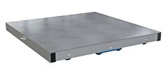 Vestil Dol-St-4848-8T Aluminum Pallet Dolly With Solid Top Tilt 48" X 48" 6000 Lb. Capacity, Silver