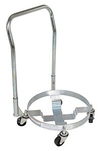 Vestil Drum-Tri-C-Hdl Steel Drum Dolly With Handle Three Tier 25" X 21" X 35" 1200 Lb. Capacity, Silver