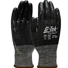 G-Tek Polykor 16-473/Xxl Cut Resistant, 13 Gauge, Ansi A7, Silicone Grip Gloves, Size 2X-Large