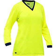 Bisley 310W6118-Y/Xl Non-Ansi Women'S Long Sleeve Shirt, Yellow, Size X-Large