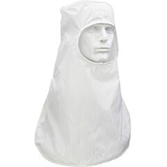 Uniform Technology Chpo-16Wh-L Ultimax Stripe Iso 3 (Class 1) Cleanroom Hood - Pull Over, White, Size Large