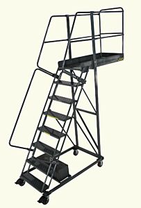 Ballymore Cl-8-35G Cantilever Ladder, Serrated Grating Tread, 8 Steps