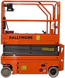 Ballymore Dsl-45 Drivable And Push-Able Scissor Lift, 44" X 104" Platform, 500Lb. Capacity, 51' Working Height, 45' Platform Height