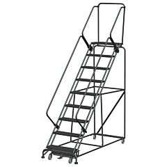 Ballymore Wa093214X Weight Actuated Rolling Safety Ladder, Expanded Metal Tread, 9 Steps