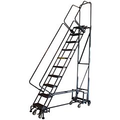 Ballymore Wa103214X Weight Actuated Rolling Safety Ladder, Expanded Metal Tread, 10 Steps