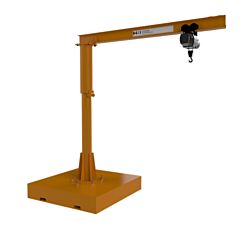 Handling Systems 350Pj-250-12-8 Portable Forkpocket Jib Crane, 250 Lb Capacity, 8' Height, 12' Span