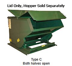 Jesco 220064-C Dump Hopper Lid For 2.0 Yard Hoppers, Style C Lid