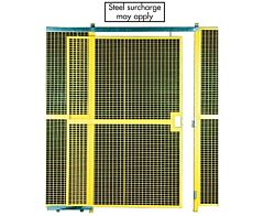 Jesco 391271 High Security Wire Partition System: Full Height Single Slide Doors