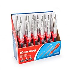 Crescent Cmbd7P 7-In-1 Interchangeable Bit Screwdriver, Nutdriver, Slotted, Phillips®,