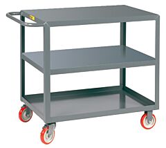 Little Giant 3Lg-2448-Brk Welded Service Cart, 24"W X 48"L, 1200 Lb Capacity