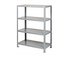 Little Giant 4Sh-1832-72 Heavy-Duty Welded Steel Shelving, 18"W X 32"L, 8000 Lb Capacity
