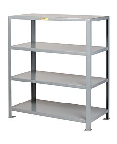 Little Giant 4Sh-3672-72 Heavy-Duty Welded Steel Shelving, 36"W X 72"L, 8000 Lb Capacity