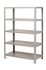 Little Giant 5Sh-2448-72 Heavy-Duty Welded Steel Shelving, 24"W X 48"L, 10000 Lb Capacity