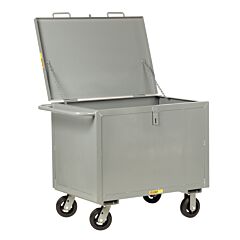 Little Giant Btsl2448-6Mr Sheet Steel Box Truck With Hinged Lid, 24"W X 48"L, 2000 Lb Capacity